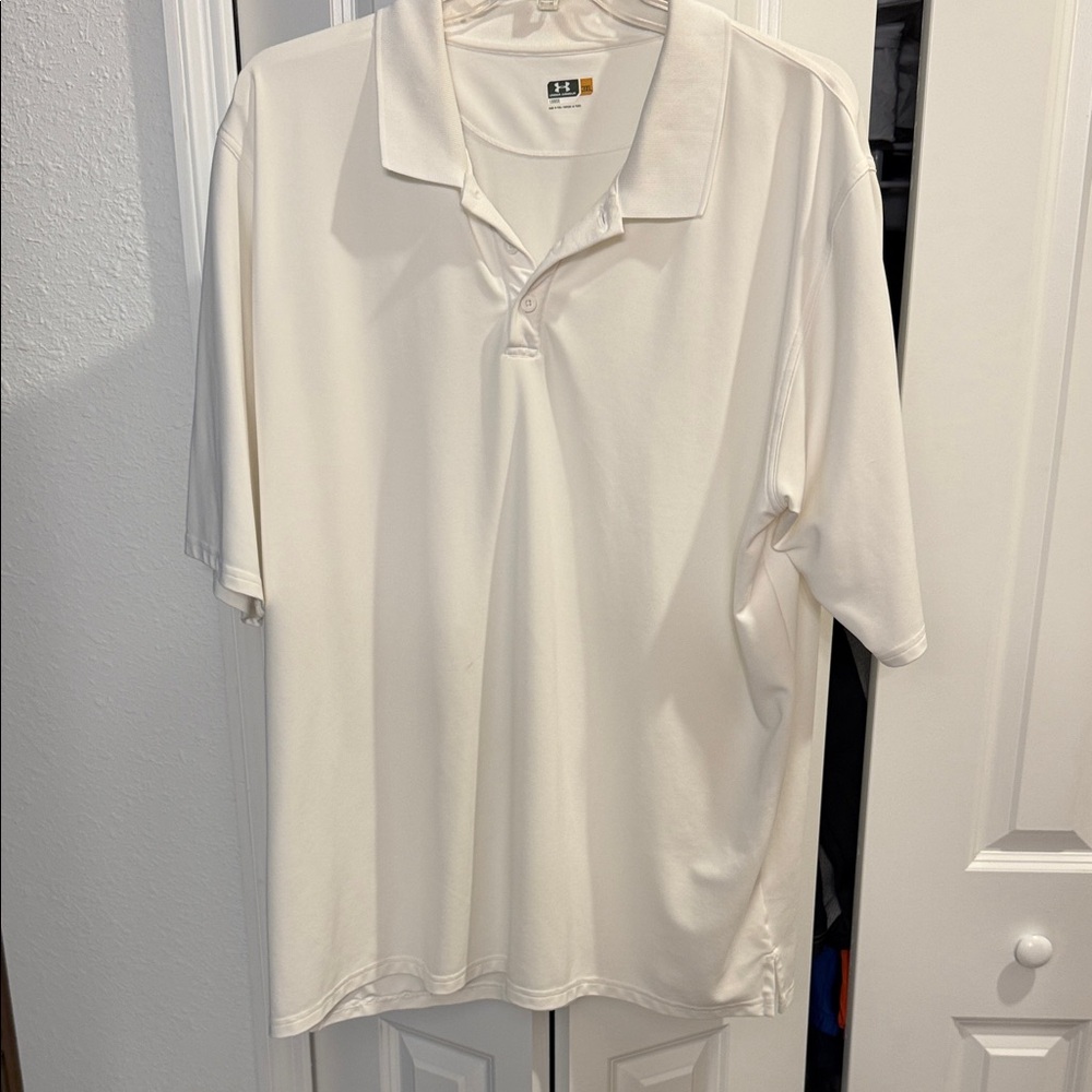 Under Armour Men's Cream Polo Shirt